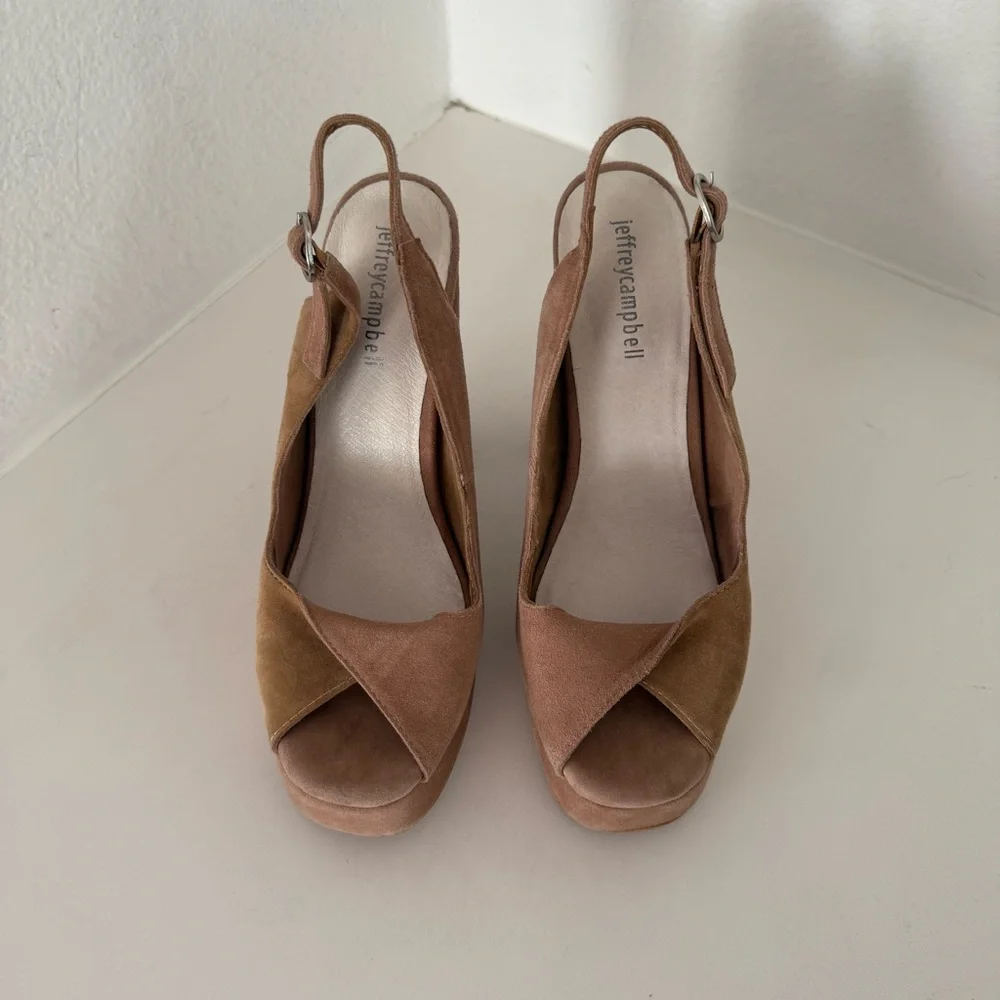 Jeffrey Campbell Suede Platform Heels Size 8.5